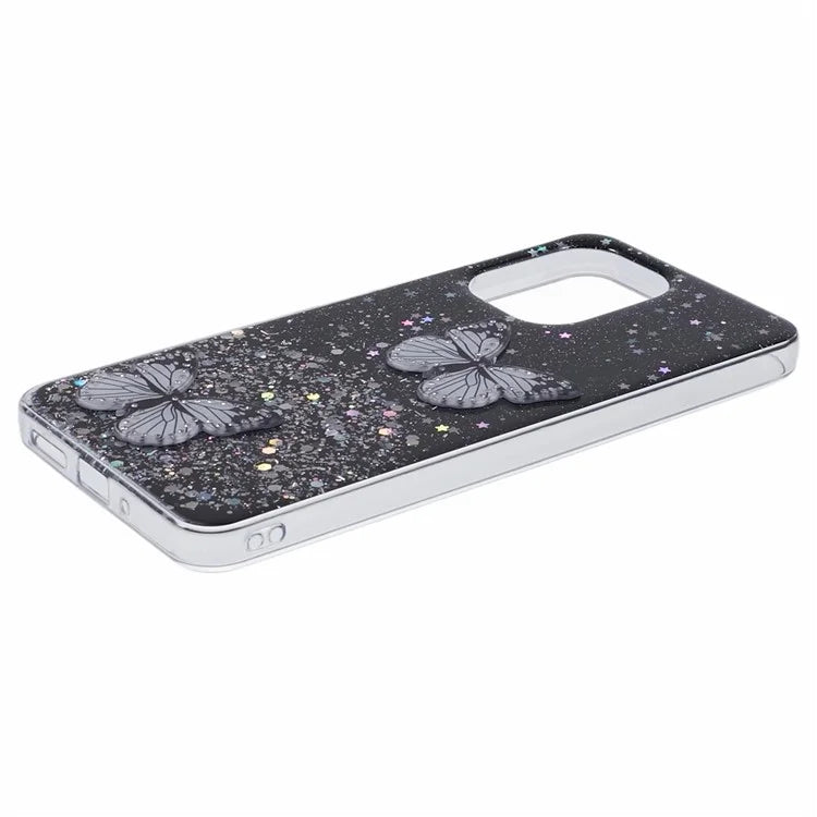 AW Series For Xiaomi Redmi 13C 4G / Poco C65 4G Phone Case TPU+PVC Butterfly Cover