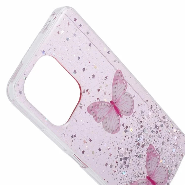 AW Series For Xiaomi Redmi 13C 4G / Poco C65 4G Phone Case TPU+PVC Butterfly Cover