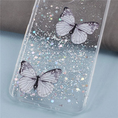 AW Series For Xiaomi Redmi 13C 4G / Poco C65 4G Phone Case TPU+PVC Butterfly Cover