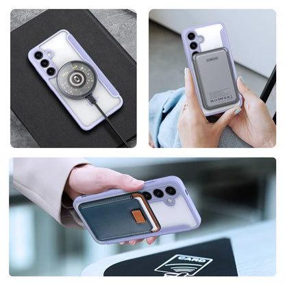 DUX DUCIS Skin X Pro for Samsung Galaxy S24 Case RFID Blocking Ring Kickstand Cover Compatible with MagSafe