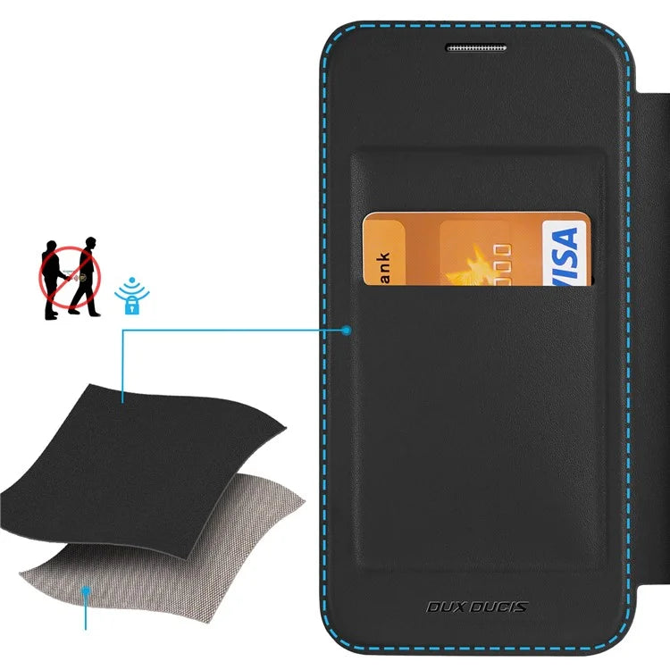 DUX DUCIS Skin X Pro for Samsung Galaxy S24 Case RFID Blocking Ring Kickstand Cover Compatible with MagSafe