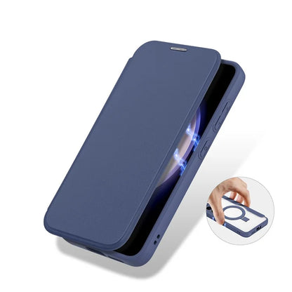 DUX DUCIS Skin X Pro for Samsung Galaxy S24 Case RFID Blocking Ring Kickstand Cover Compatible with MagSafe