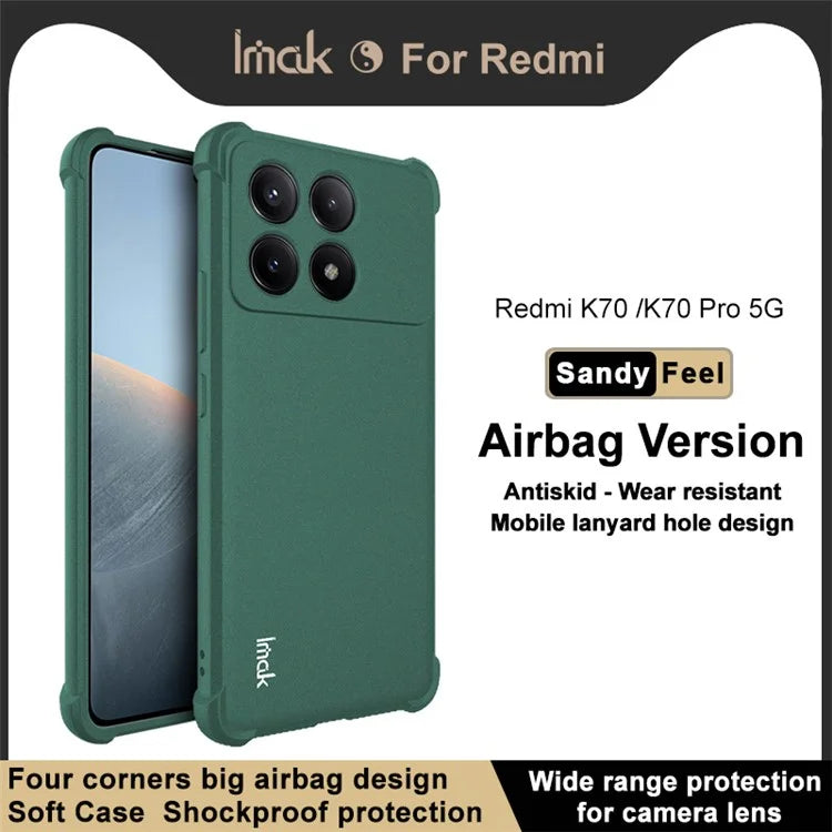 IMAK For Xiaomi Redmi K70 5G / K70 Pro 5G Cell Phone Case Soft TPU Reinforced Corners Matte Cover