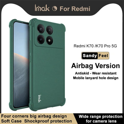IMAK For Xiaomi Redmi K70 5G / K70 Pro 5G Cell Phone Case Soft TPU Reinforced Corners Matte Cover