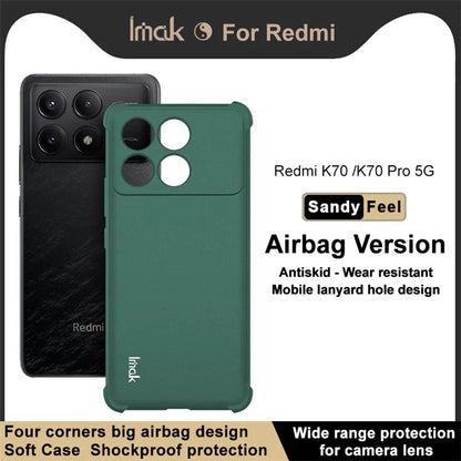 IMAK For Xiaomi Redmi K70 5G / K70 Pro 5G Cell Phone Case Soft TPU Reinforced Corners Matte Cover