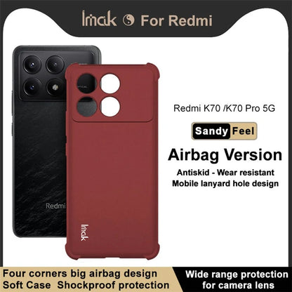 IMAK For Xiaomi Redmi K70 5G / K70 Pro 5G Cell Phone Case Soft TPU Reinforced Corners Matte Cover