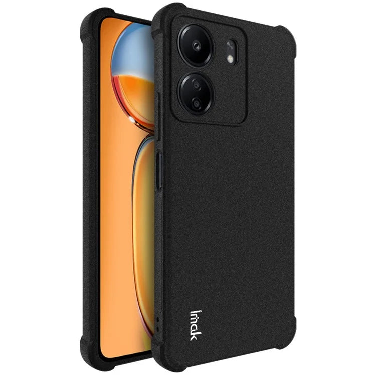 IMAK For Xiaomi Redmi 13C 4G / Poco C65 4G TPU Case Anti-drop Reinforced Corners Matte Phone Shell