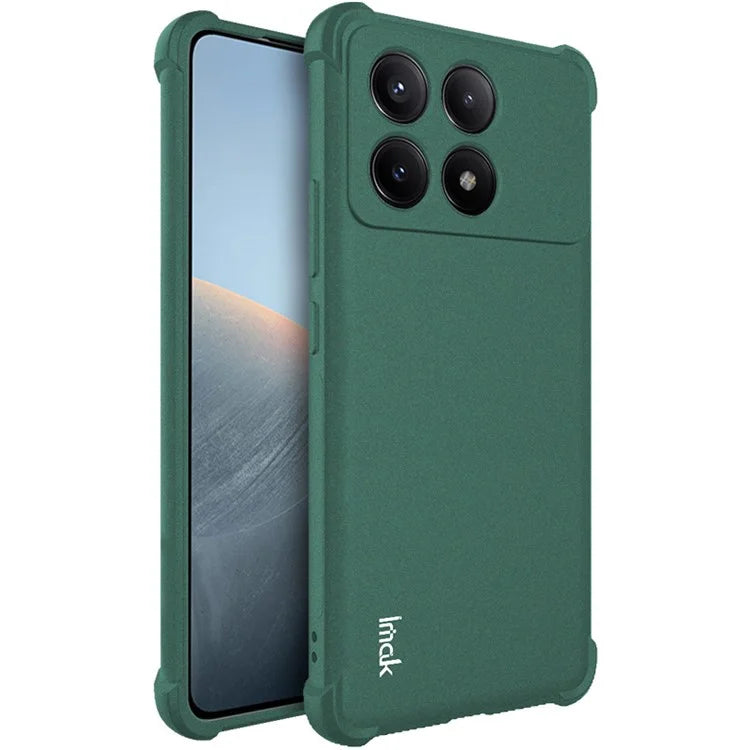 IMAK For Xiaomi Redmi K70E 5G / Poco X6 Pro 5G TPU Case Matte Airbag Corner Protective Back Shell