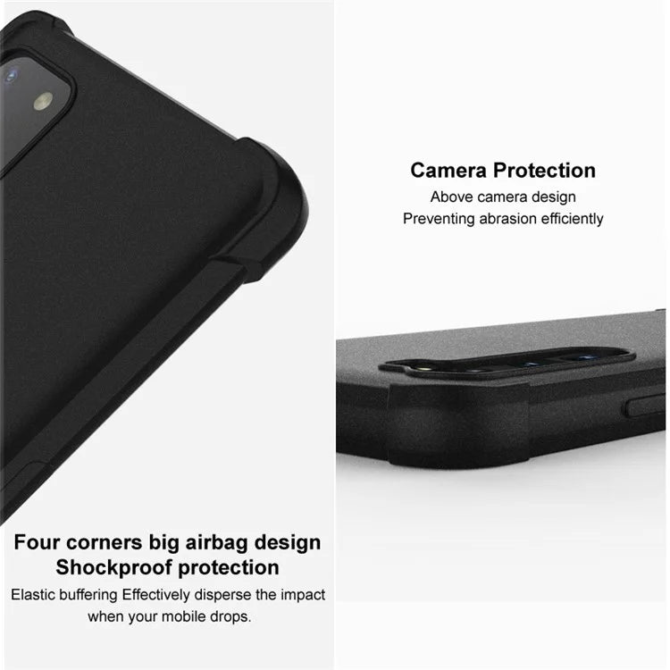 IMAK For Xiaomi Redmi K70E 5G / Poco X6 Pro 5G TPU Case Matte Airbag Corner Protective Back Shell