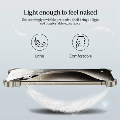 For iPhone 14 Pro Max Alien Shape Bumper Case Borderless Design Camera Lens Protection