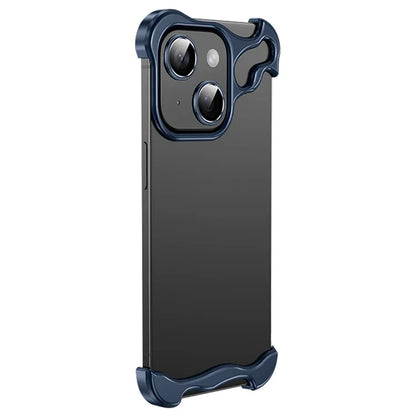 For iPhone 15 Plus Bumper Case Aluminium Alloy Corner Pad Protection