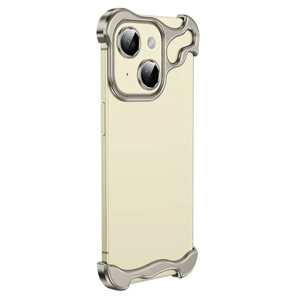 For iPhone 15 Plus Bumper Case Aluminium Alloy Corner Pad Protection