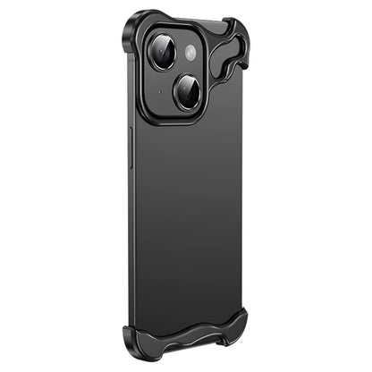 For iPhone 15 Plus Bumper Case Aluminium Alloy Corner Pad Protection
