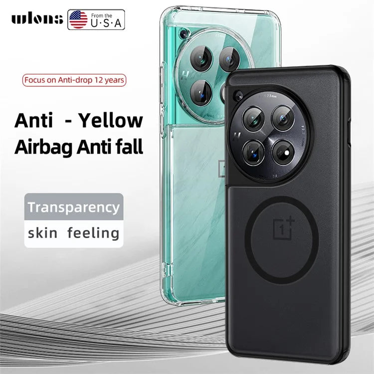 For OnePlus 12 5G Magnetic Case Anti-Scratch PC+TPU Phone Cover