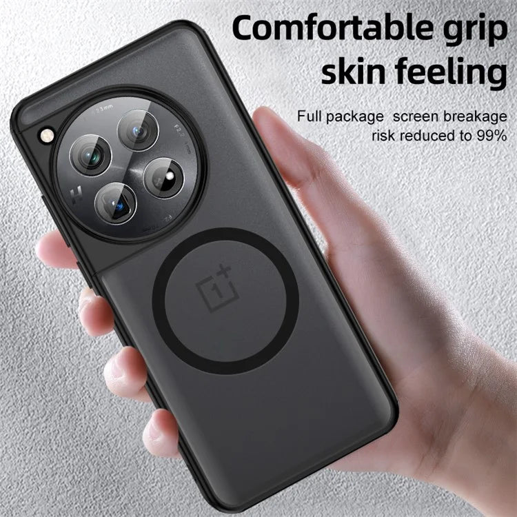 For OnePlus 12 5G Magnetic Case Anti-Scratch PC+TPU Phone Cover