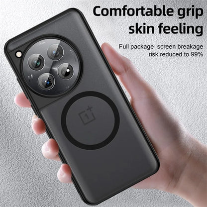 For OnePlus 12 5G Magnetic Case Anti-Scratch PC+TPU Phone Cover