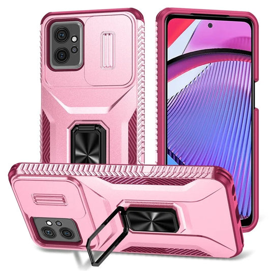 For Motorola Moto G Power 5G Phone Case Shockproof TPU + PC Cover with Slide Lens Window
