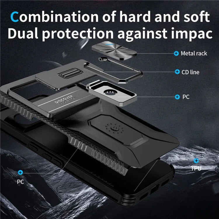 For Google Pixel 8 Pro Camera Protection Phone Case Kickstand Protective Cover
