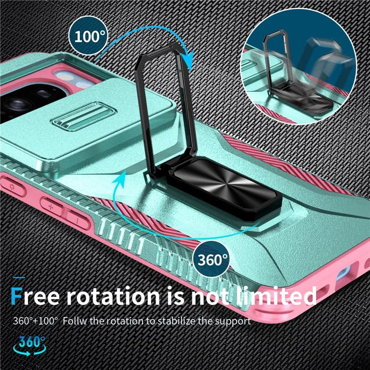 For Google Pixel 8 Pro Camera Protection Phone Case Kickstand Protective Cover