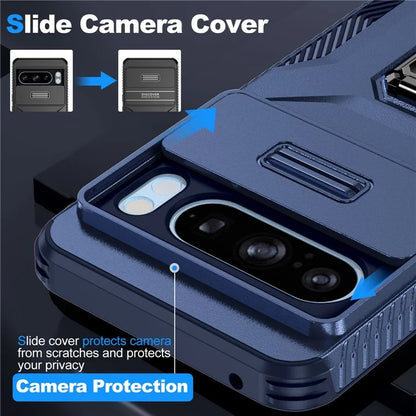 For Google Pixel 8 Pro Camera Protection Phone Case Kickstand Protective Cover