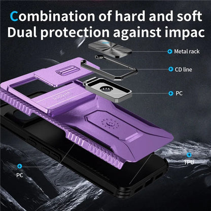For Google Pixel 8 Pro Camera Protection Phone Case Kickstand Protective Cover