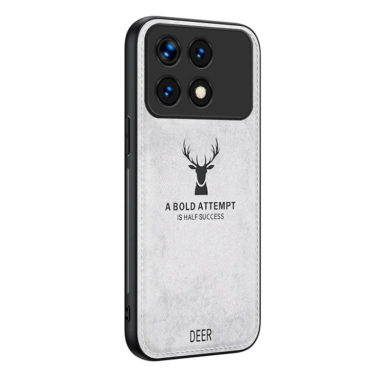 For Xiaomi Redmi K70 5G / K70 Pro 5G Phone Case Cloth Texture Deer Pattern Cover