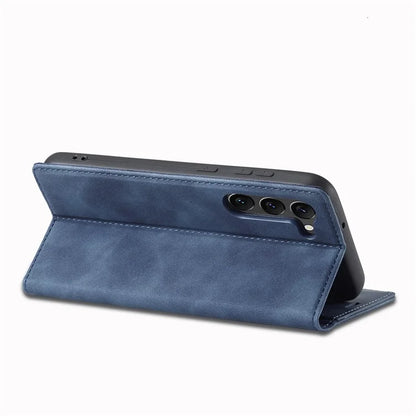 LC.IMEEKE For Samsung Galaxy S24 Case Microfiber Leather Folio Stand View Phone Cover