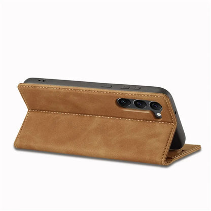 LC.IMEEKE For Samsung Galaxy S24 Case Microfiber Leather Folio Stand View Phone Cover