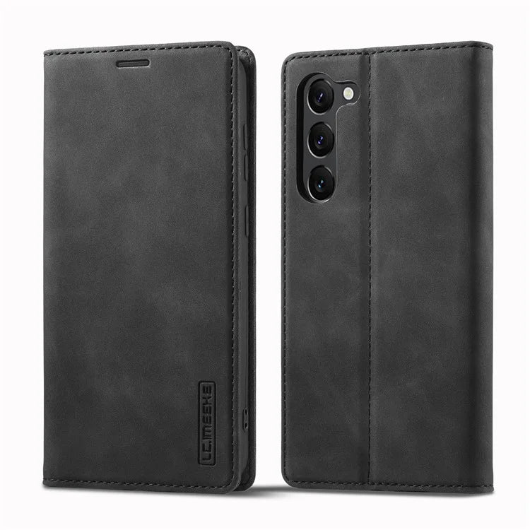 LC.IMEEKE For Samsung Galaxy S24 Case Microfiber Leather Folio Stand View Phone Cover