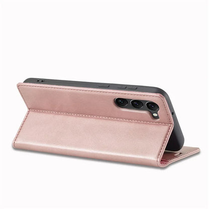 LC.IMEEKE For Samsung Galaxy S24 Case Microfiber Leather Folio Stand View Phone Cover