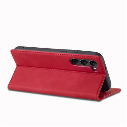 LC.IMEEKE For Samsung Galaxy S24+ Microfiber Leather Case Wallet Phone Cover Viewing Stand