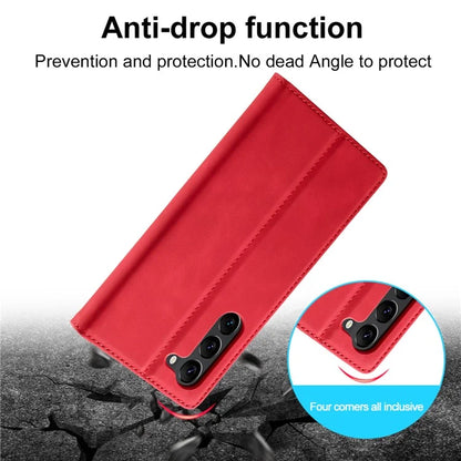 LC.IMEEKE For Samsung Galaxy S24+ Microfiber Leather Case Wallet Phone Cover Viewing Stand