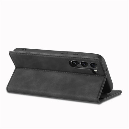 LC.IMEEKE For Samsung Galaxy S24+ Microfiber Leather Case Wallet Phone Cover Viewing Stand