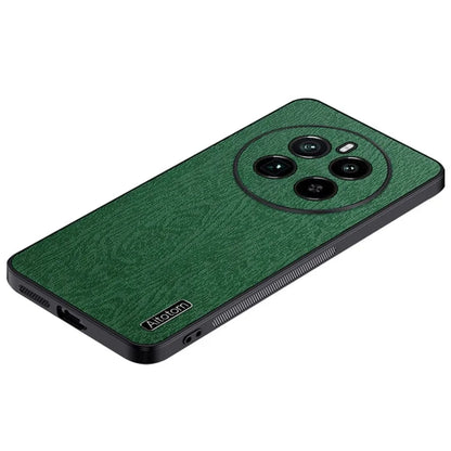 For Realme GT5 Pro 5G Wood Grain Case Drop Protection Phone Back Cover