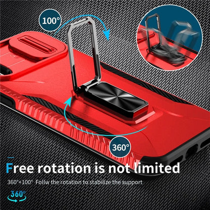 For iPhone XS Max Case with Camera Cover Kickstand Impact-Resistant Phone Protector