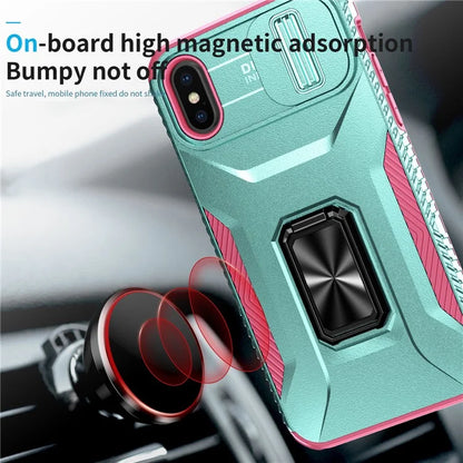For iPhone XS Max Case with Camera Cover Kickstand Impact-Resistant Phone Protector