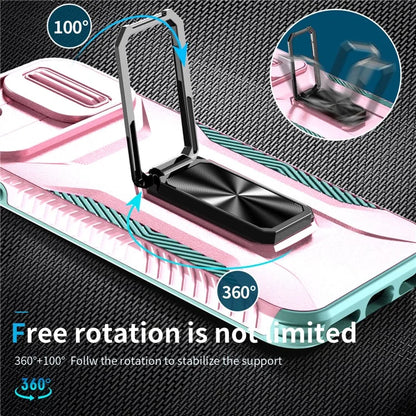 For iPhone 7 4.7 inch / 8 4.7 inch / SE (2020) / SE (2022) Case Anti-dust PC+TPU Cover with Slide Lens Lid