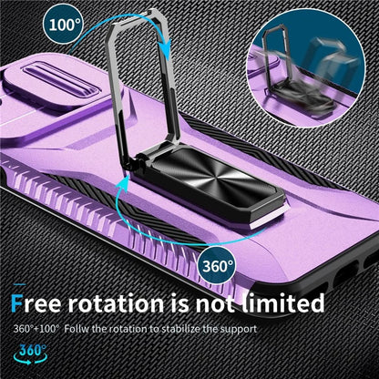 For iPhone 7 4.7 inch / 8 4.7 inch / SE (2020) / SE (2022) Case Anti-dust PC+TPU Cover with Slide Lens Lid