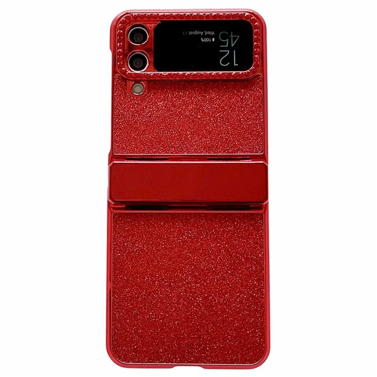 For Samsung Galaxy Z Flip3 5G / Z Flip4 5G Case Hinge Protection Phone Cover Rhinestone Decor