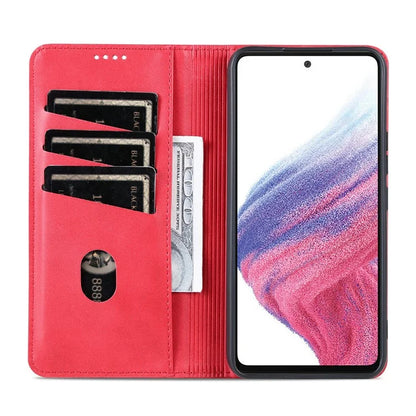 AZNS For Samsung Galaxy A05s 4G PU Leather Cover Stand Magnetic Adsorption Phone Case