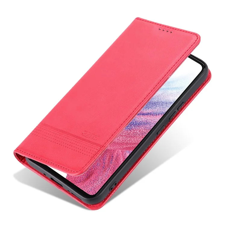 AZNS For Samsung Galaxy A05s 4G PU Leather Cover Stand Magnetic Adsorption Phone Case