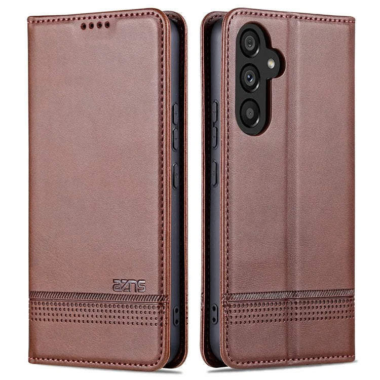 AZNS For Samsung Galaxy A05s 4G PU Leather Cover Stand Magnetic Adsorption Phone Case