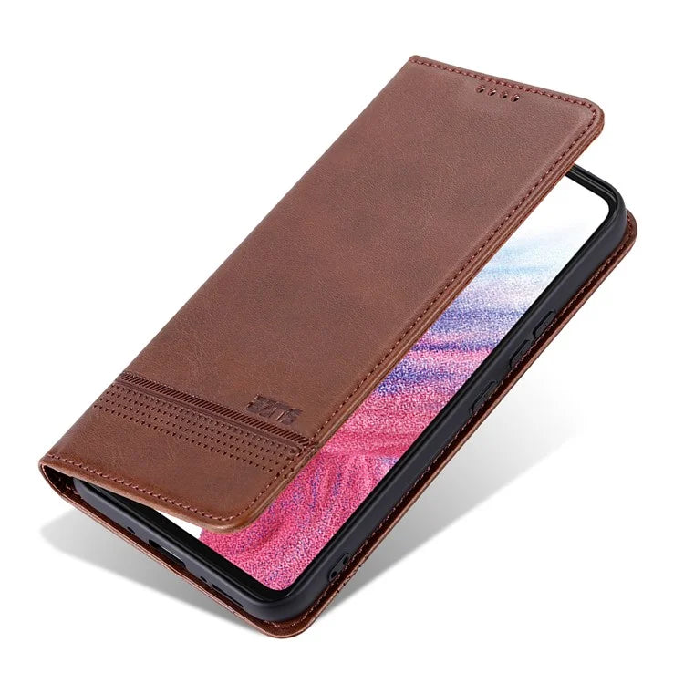 AZNS For Samsung Galaxy A05s 4G PU Leather Cover Stand Magnetic Adsorption Phone Case
