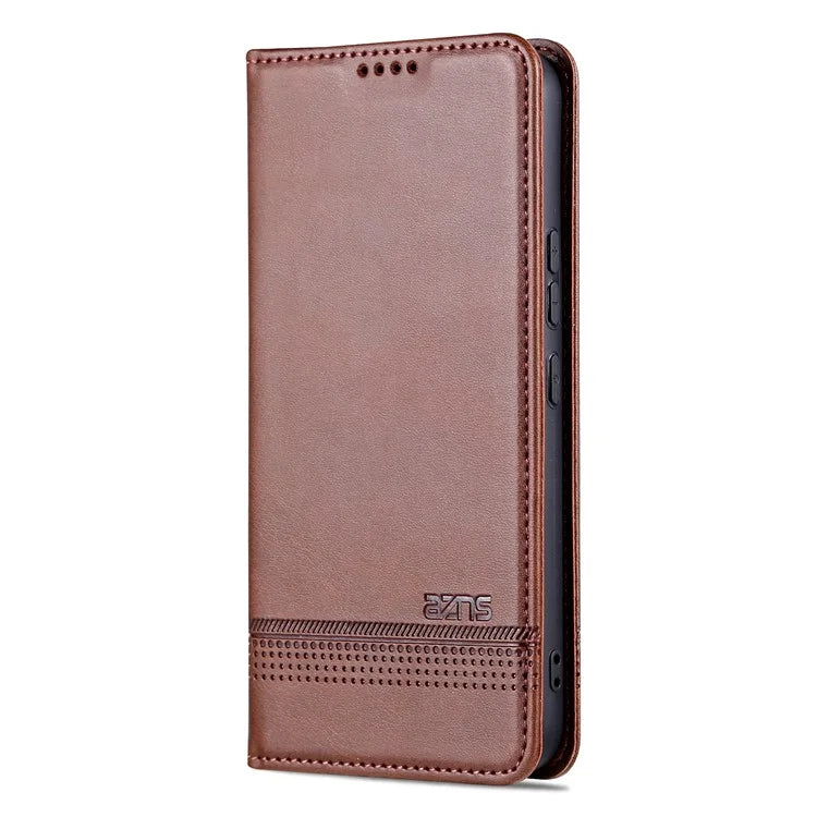 AZNS For Samsung Galaxy A05s 4G PU Leather Cover Stand Magnetic Adsorption Phone Case