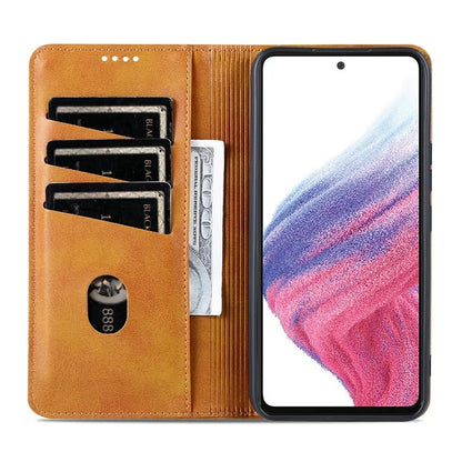 AZNS For Samsung Galaxy A05s 4G PU Leather Cover Stand Magnetic Adsorption Phone Case