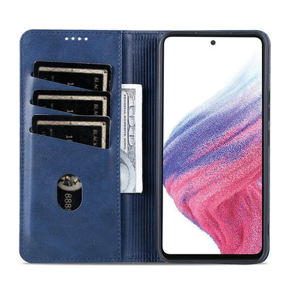 AZNS For Samsung Galaxy A05s 4G PU Leather Cover Stand Magnetic Adsorption Phone Case