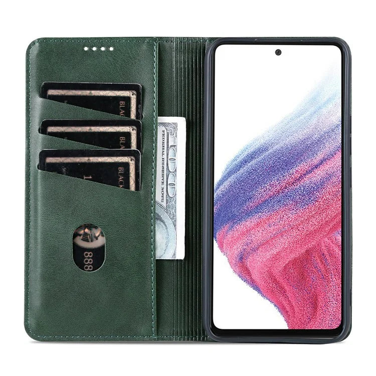 AZNS For Samsung Galaxy A05s 4G PU Leather Cover Stand Magnetic Adsorption Phone Case