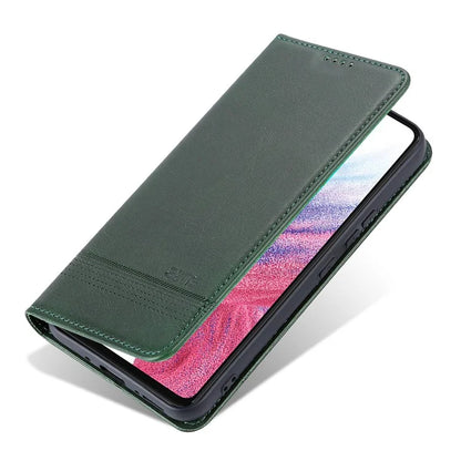 AZNS For Samsung Galaxy A05s 4G PU Leather Cover Stand Magnetic Adsorption Phone Case