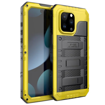 For iPhone 15 Pro Max IP68 Waterproof Case Anti-drop Phone Cover with Screen Protector