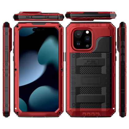 IP68 Waterproof Phone Case for iPhone 15 Pro PC+Silicone Cover with Screen Protector